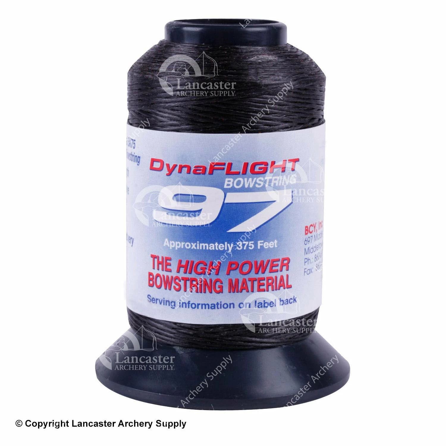 BCY DynaFLIGHT 97 String Material 1/8# (Black Or White) 3 BCY DynaFLIGHT 97 String Material 1/8# (Black Or White)