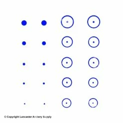 Gunstar Precision Target Rub-On Aiming Reticles -.30-06 Outdoors Shop 2010030 blue
