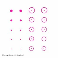 Gunstar Precision Target Rub-On Aiming Reticles -.30-06 Outdoors Shop 2010030 pink