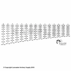 Lancaster Archery Supply LAS Calibrated Sight Scale (Compound)