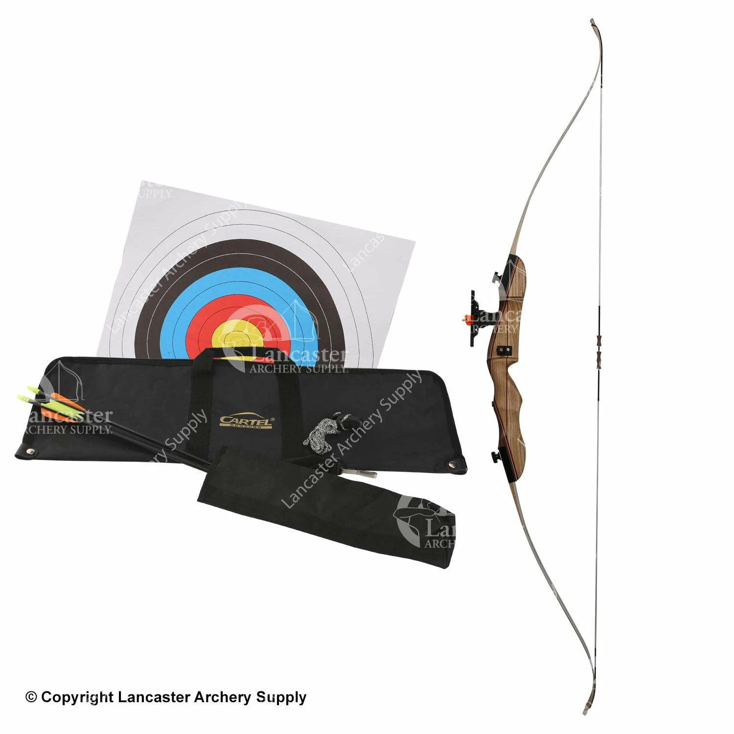 Galaxy Archery Galaxy Bullseye 66" Takedown Recurve Bow Package 3 Galaxy Archery Galaxy Bullseye 66" Takedown Recurve Bow Package