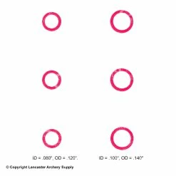 Precision Archery Reticles 3D Ring Lens Decals -.30-06 Outdoors Shop 9590016 pink