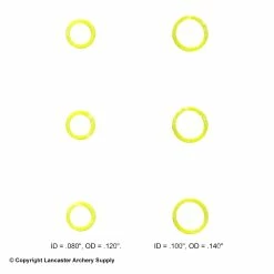 Precision Archery Reticles 3D Ring Lens Decals -.30-06 Outdoors Shop 9590016 yellow