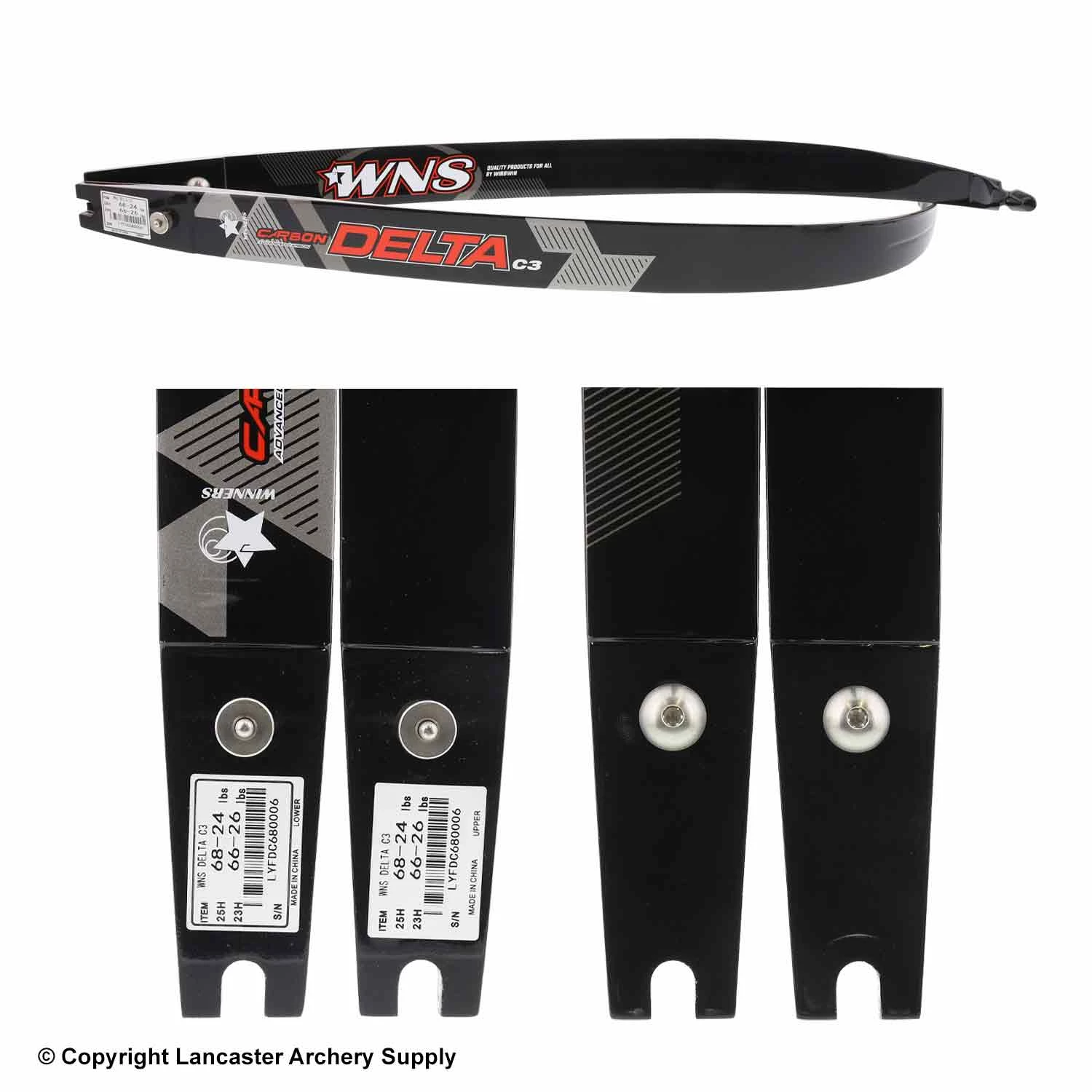 Lancaster Archery Supply Win Win WNS Delta C3 Carbon/Wood ILF Recurve Limb (Open Box X1030223) 4 Lancaster Archery Supply Win Win WNS Delta C3 Carbon/Wood ILF Recurve Limb (Open Box X1030223) - Image 2