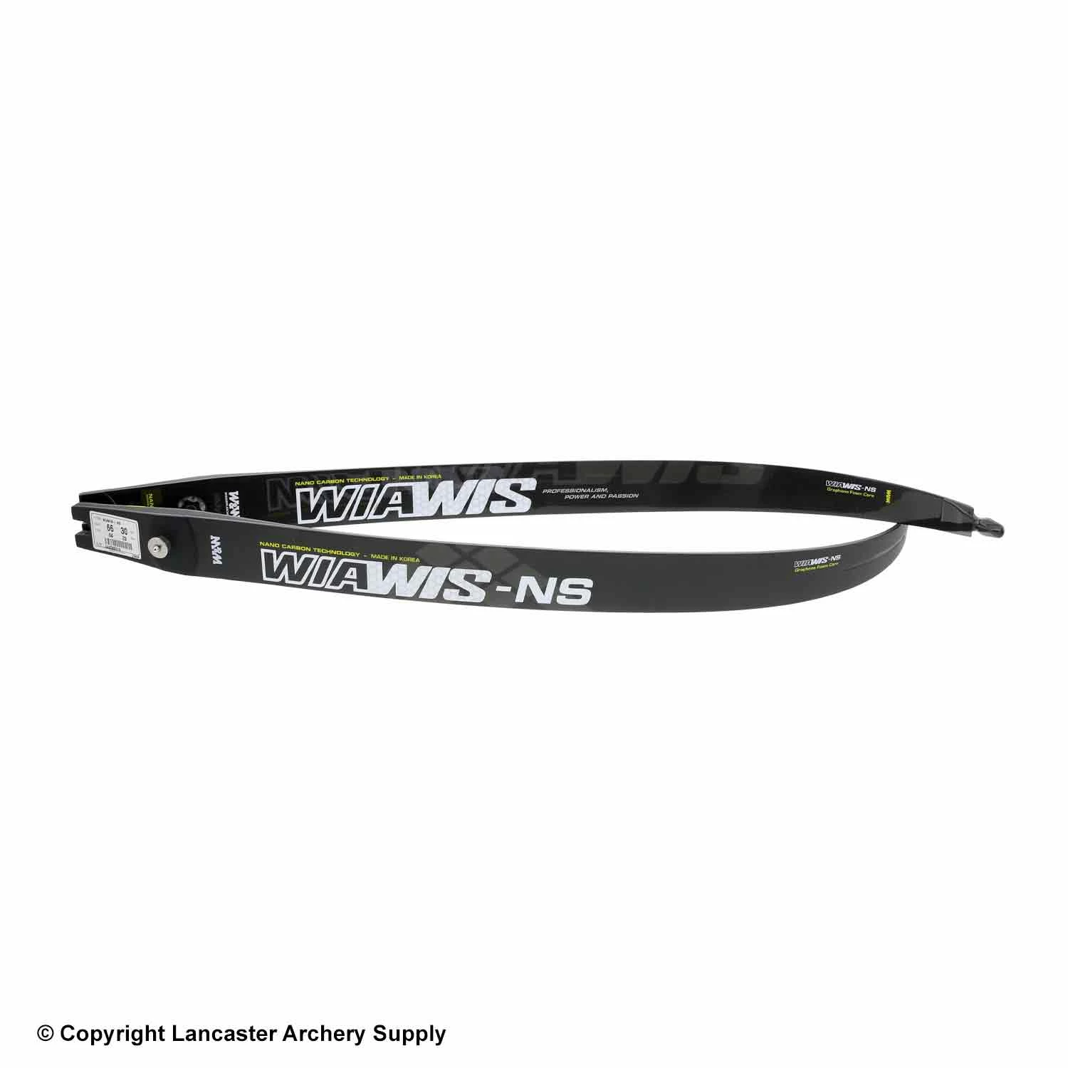 Lancaster Archery Supply Win Win Wiawis NS Foam Core Carbon ILF Recurve Limbs (Open Box X1030296) 3 Lancaster Archery Supply Win Win Wiawis NS Foam Core Carbon ILF Recurve Limbs (Open Box X1030296)
