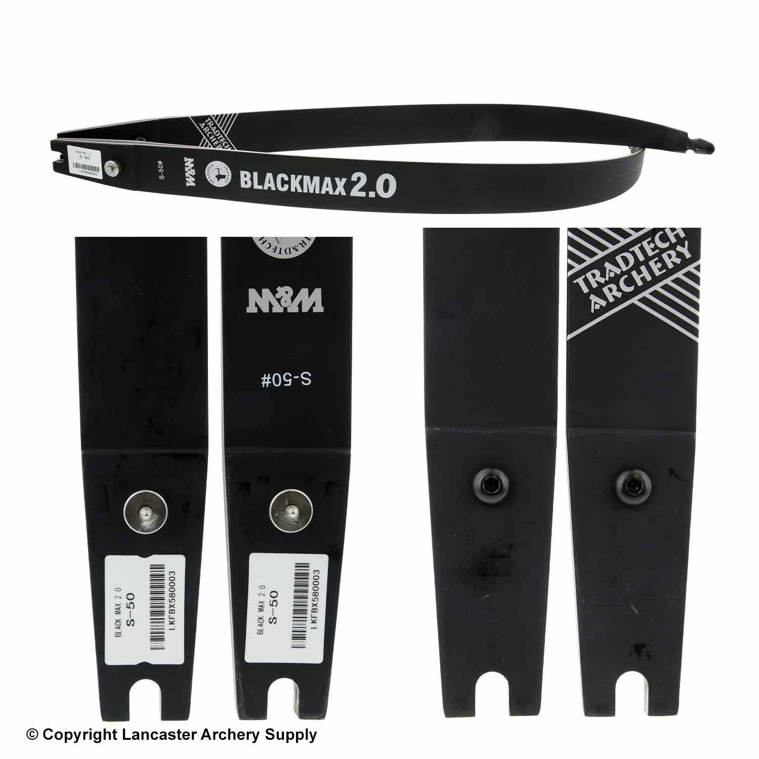 TradTech Archery TradTech Black Max 2.0 Glass/Wood Recurve Limbs (Open Box X1030404) 4 TradTech Archery TradTech Black Max 2.0 Glass/Wood Recurve Limbs (Open Box X1030404) - Image 2