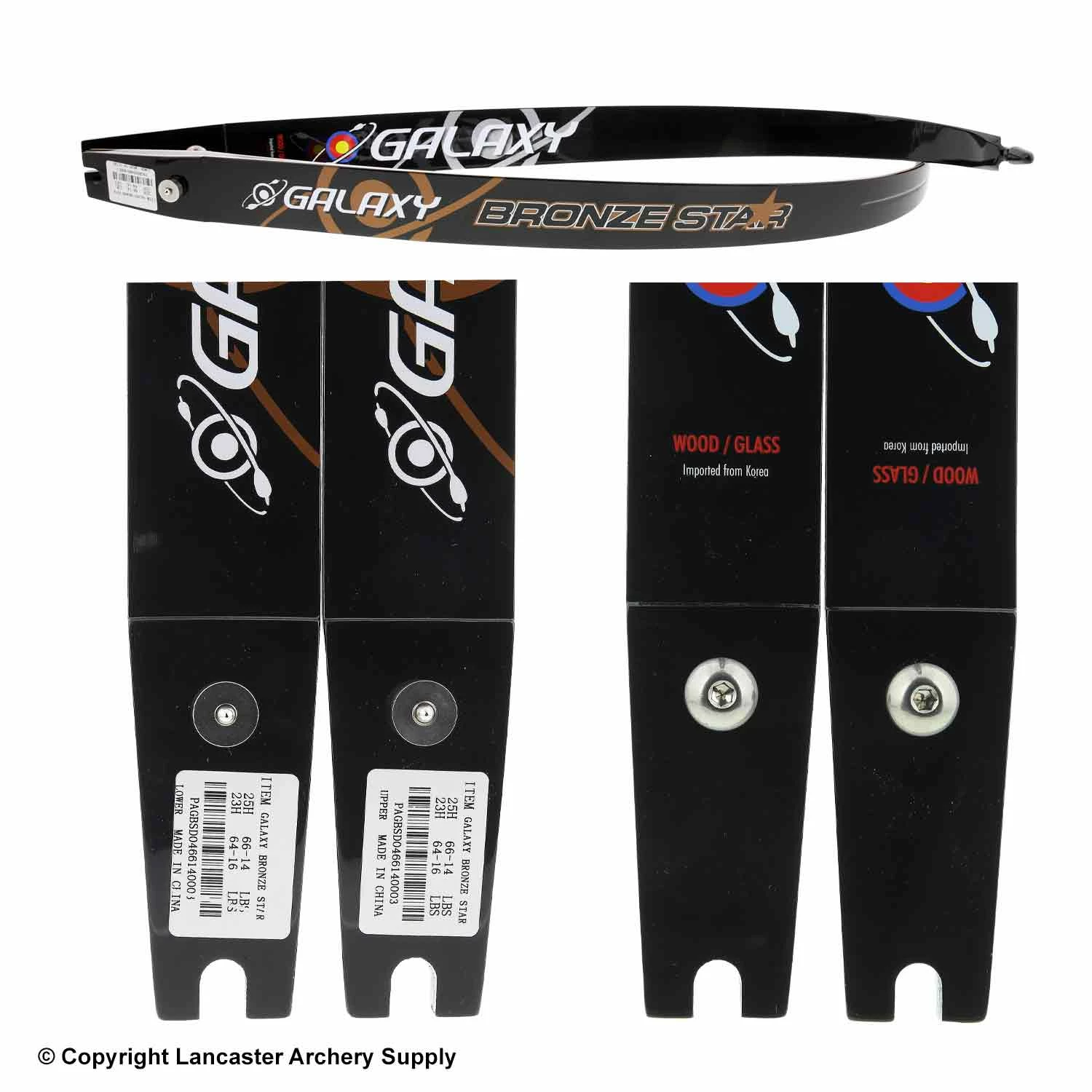 Galaxy Archery Galaxy Bronze Star Recurve Limbs (Clearance X1032069) 4 Galaxy Archery Galaxy Bronze Star Recurve Limbs (Clearance X1032069) - Image 2