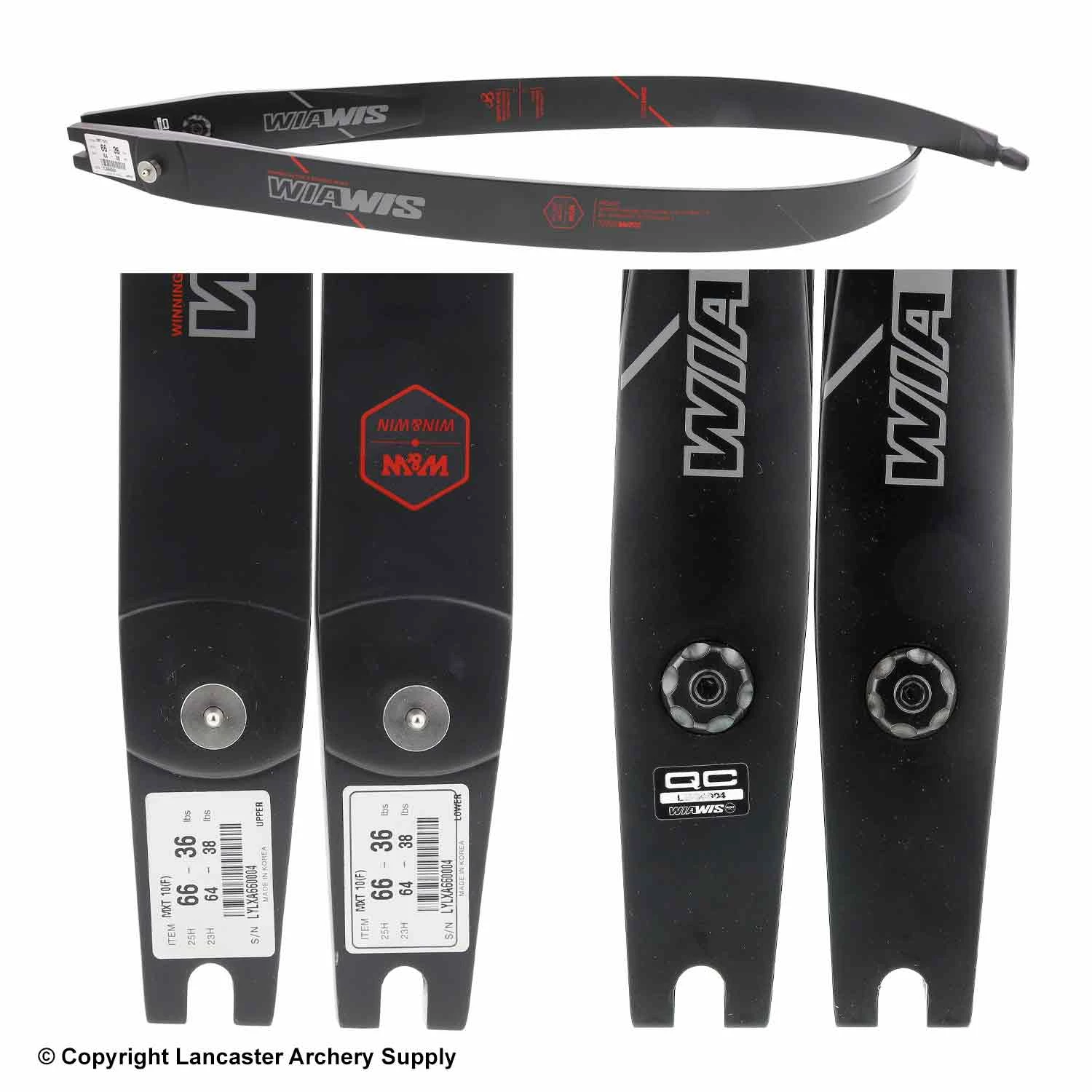 Win & Win MXT-10 ILF Recurve Limbs (Open Box X1032219) 4 Win & Win MXT-10 ILF Recurve Limbs (Open Box X1032219) - Image 2