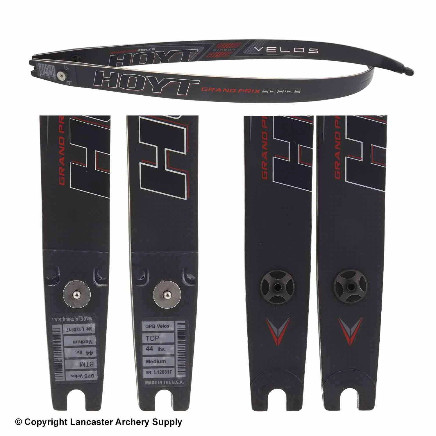 Hoyt Grand Prix Carbon Velos ILF Recurve Limbs (Open Box X1032300) 3 Hoyt Grand Prix Carbon Velos ILF Recurve Limbs (Open Box X1032300) - Image 2