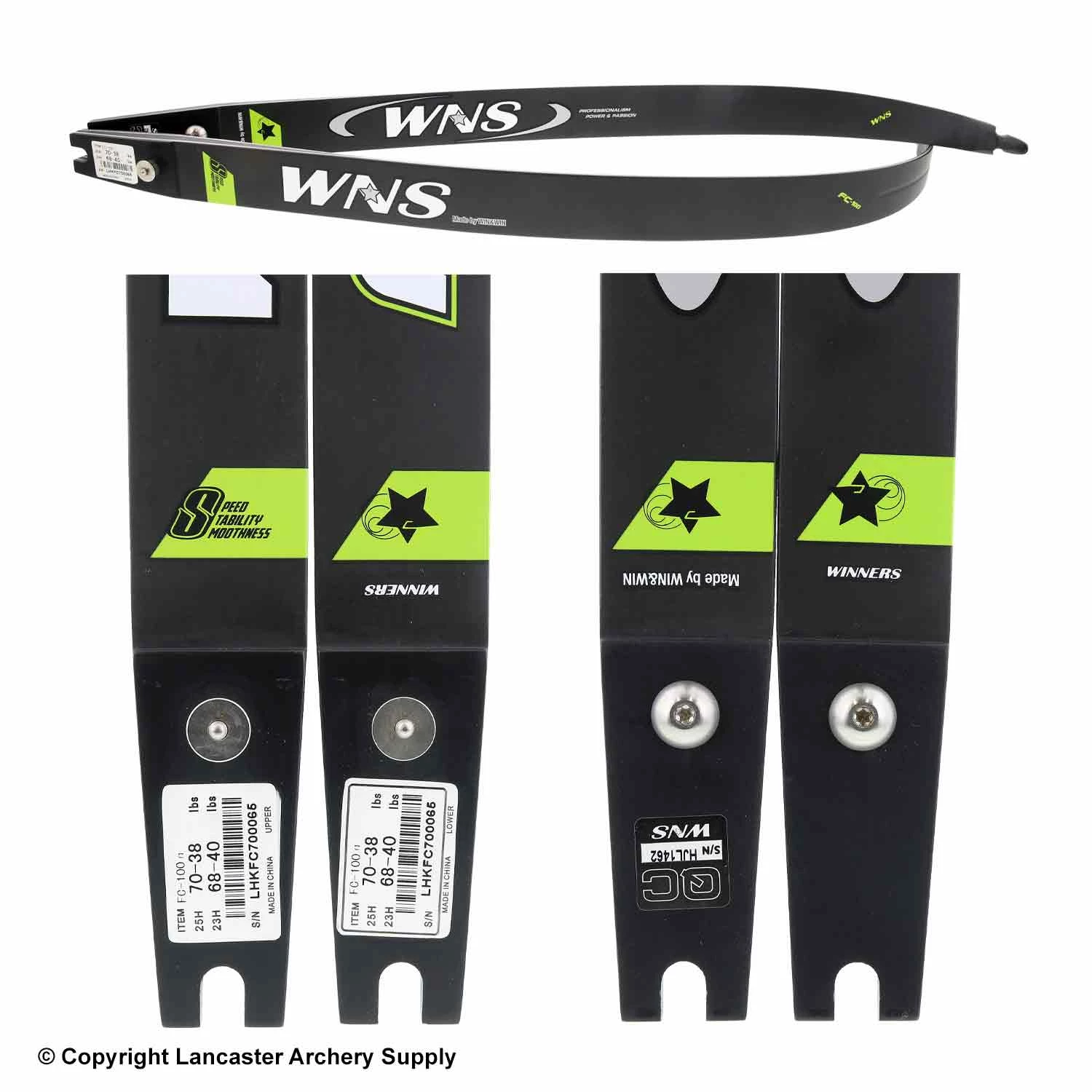 Win & Win WNS FC-100 Recurve Limbs (Open Box X1032973) 4 Win & Win WNS FC-100 Recurve Limbs (Open Box X1032973) - Image 2