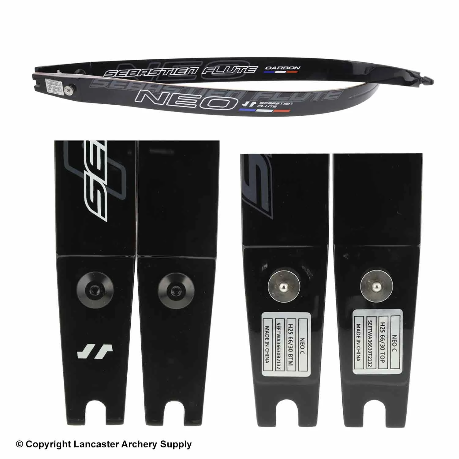 Sebastien Flute NEO Carbon Wood ILF Recurve Limbs (Open Box X1033667) 4 Sebastien Flute NEO Carbon Wood ILF Recurve Limbs (Open Box X1033667) - Image 2